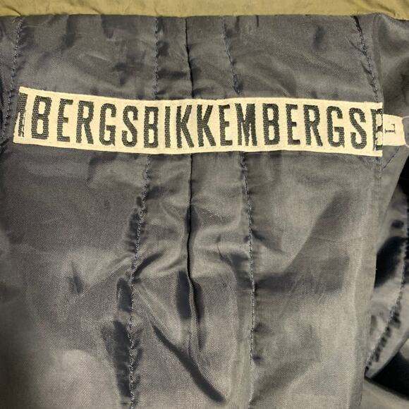 DIRK BIKKEMBERGS Size L Green Olive Polyester Blend Jacket - Picture 11 of 14